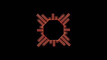 Audio Wave Motion in red and orange Gradient video