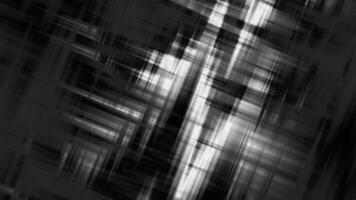 Abstract grayscale digital art, intersecting lines, modern design, texture background, graphic, monochrome, pattern, stylish backdrop, contemporary artwork, visual art video