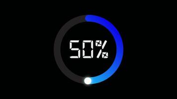 Circle Loading or Progress Bar Animation B video