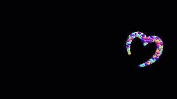 Animated Wedding Background with Hearts - Seamless Loop video
