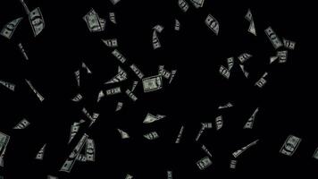 Falling Dollar Bills - Seamless Loop Motion Background video