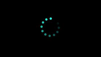 Loading circle animation in 4K resolution with 30 frames per second. Round loading animation video