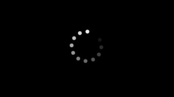 Loading circle animation in 4K resolution with 30 frames per second. Round loading animation. video