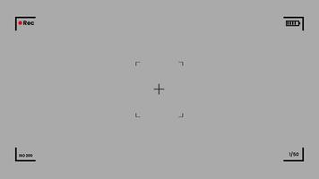 Camera Frame Viewfinder Overlay and Timer on Background video