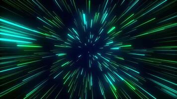Abstract Green and Blue Light Speed Animation Background Loop video
