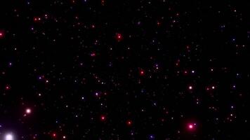 vibrant glowing stars in deep space loop animated background video