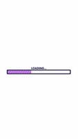 Horizontal loading bar filling with pink purple stripes 2D cartoon vertical animation. Progress indicator. Digital wait. UX interface element animated flat colorful object 4K isolated on white video
