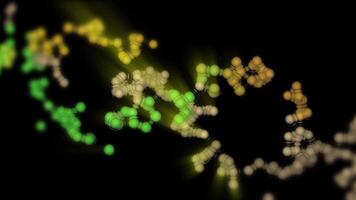 Animation of the DNA double helix structure showing its twisted ladder structure in looping motion. video