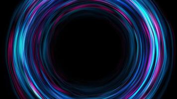 Bright liquid wavy circles abstract hi-tech motion background video