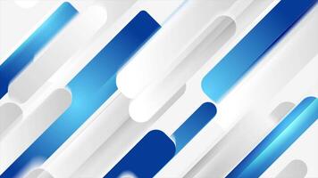 Abstract grey blue hi-tech geometric minimal motion background video