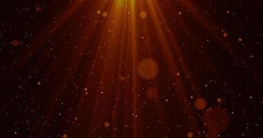 Falling golden sparkling particles on a black background. Abstract animation.241 video
