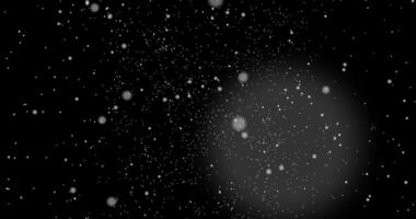 A swarm of particles spans from left to right. Abstract animation.241 video