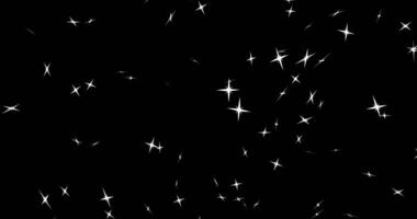 Fireworks explosion. Particles flying from one point in the form of a four-pointed star. Abstract animation.241 video
