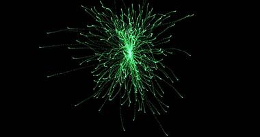 A bright explosion of fireworks shining in the night sky. Huge multi-colored sparks fly in different directions, creating magnificent geometric patterns.241 video
