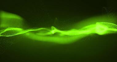 Metamorphoses of tissue from particles. Curls of colored smoke. Abstract wavy background.241 video