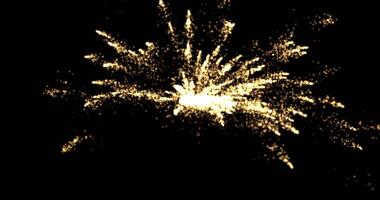 Huge multi-colored sparks fly in different directions, creating magnificent geometric patterns. The atmosphere is filled with joy and delight, creating a sense of celebration and magic.252 video