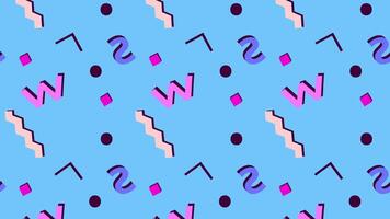 Geometric abstraction a lively geometric pattern dances across a canvas, a vibrant tapestry of shapes and colors. Witness the visual harmony. video