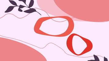 Abstract organic shapes with nature touch. this image presents a dynamic composition of soft organic shapes. Infused with natural elements. video
