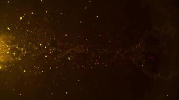 Abstract Glowing Particles Background . Glowing Flame Sparks Animation video