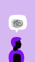 A man thinking about problems, representing someone who is overthinking video