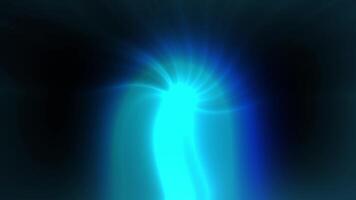 Abstract Blue Light Pulsing Energy Beam Background Animation - Dynamic Glowing Cyan Rays Visual Effect video