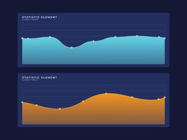 Template modern graph infographics. Elements statistics. vector