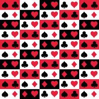 Poker pattern background design. Card symbols. . vector