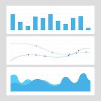 Business analytics graph of stock market investment trading on white background design. vector