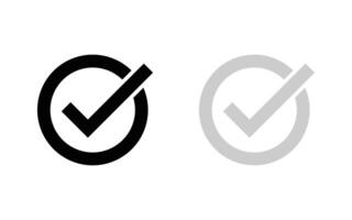 Check Mark Icon editable . vector