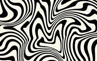 abstract liquid lines wavy background. Simple black and white . vector