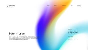 landing page abstract background design vector