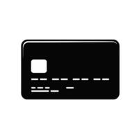 Simple credit card icon graphic vector