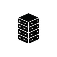 Server rack icon data center infrastructure vector