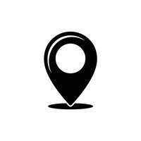 Simple location marker icon graphic vector