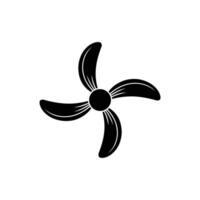 Four blade propeller icon graphic vector
