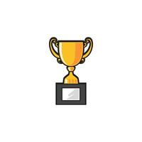 A trophy cup icon on a white background vector