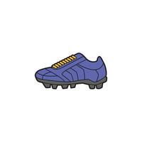 A soccer shoe icon in a flat style vector