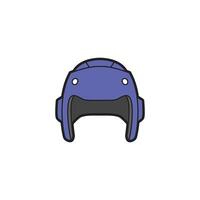 A helmet icon on a white background vector