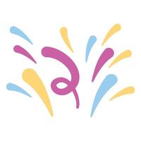 Fun explosion surprise element confetti vector