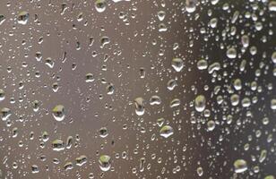 Raindrops on a Window Pane photo