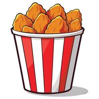 Golden Fried Chicken Graphics vector