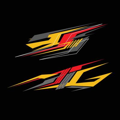 car wrapping decal design. car modification decals