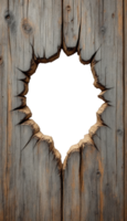 A hole in a wooden wall with a hole in it png