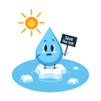 Save the ice, save the world, save the planet, save the water, save the rain png