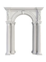 A white archway with columns and pillars png