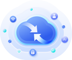 Cloud Computing Network Connection Platform data synchronize cloud-based applications application clipart png