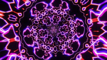 Rotation of an abstract kaleidoscope for disco parties video
