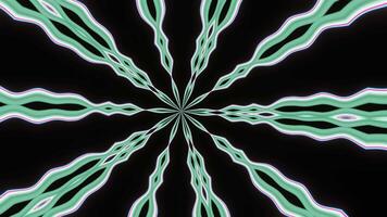 Rotation of neon light rays VJ Loop video
