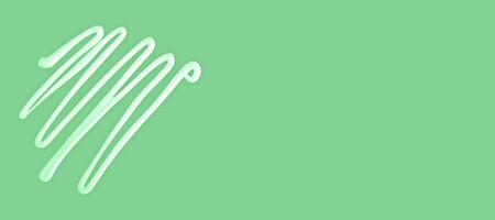 Cream lines on mint green background with empty space for text, cream represents freshness, skincare and wellness. Cream texture conveys softness, cream enhances natural product and spa design themes photo