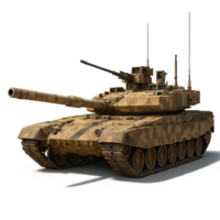 Desert Camouflage Tank on a Simple Background for Military Use png